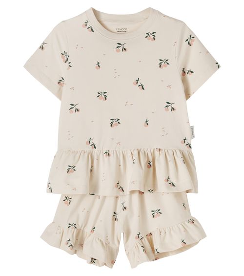 Ilford cotton-blend top and shorts set