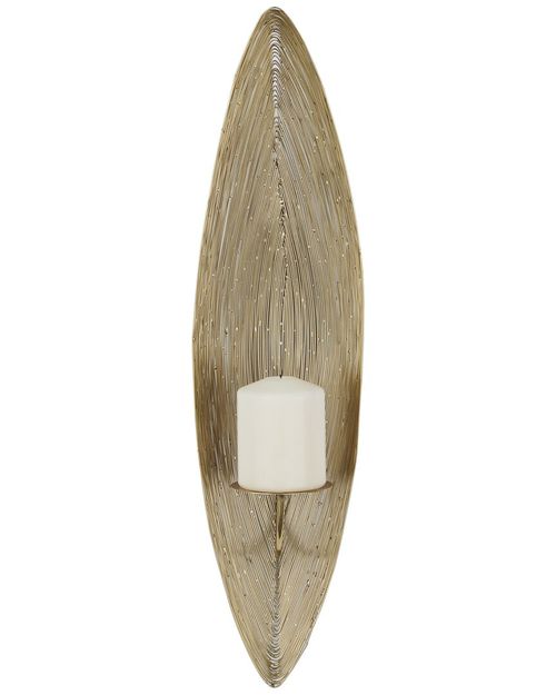 Brass Stainless Steel Single Candle Wall Sconce