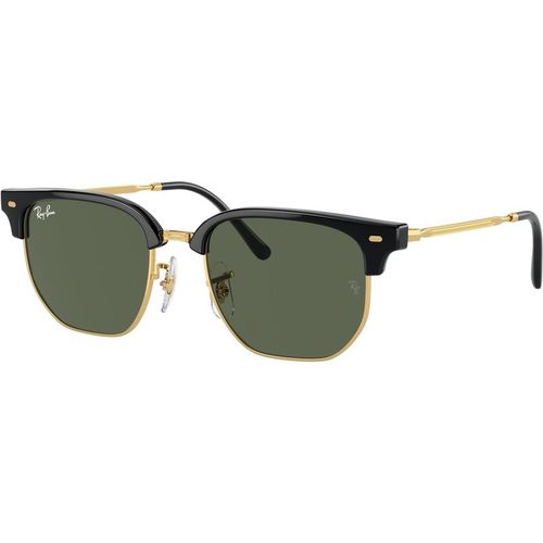 Ray - Ban Kid Ray - Ban RJ9116S JUNIOR NEW CLUBMASTER 100/71 Sunglasses Injected Black Green Geometric Norma
