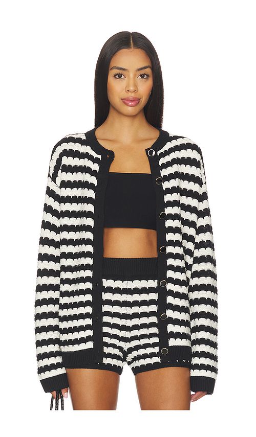 Show Me Your Mumu Inez Cardigan in Black,White. XL. Also in L, M