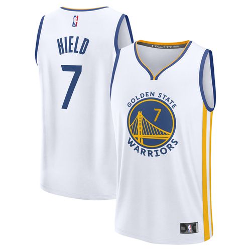 Men's Buddy Hield White Golden State Warriors Fast Break Replica Player Jersey