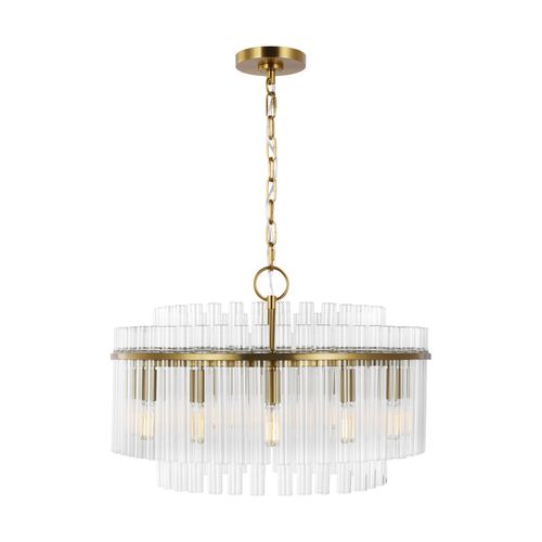 Beckett 12-Light Chandelier in Burnished Brass by Chapman & Myer