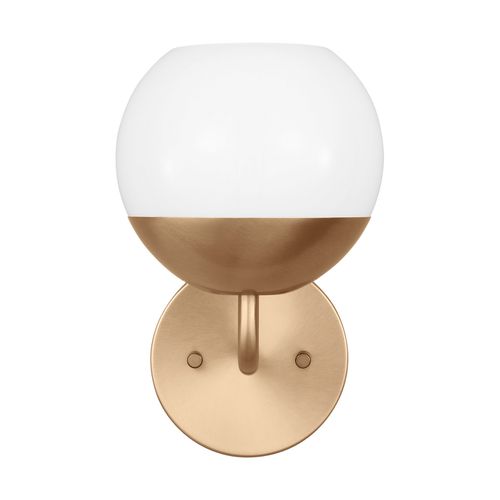 Alvin 1-Light LED Bathroom Vanity Light in Satin Bra