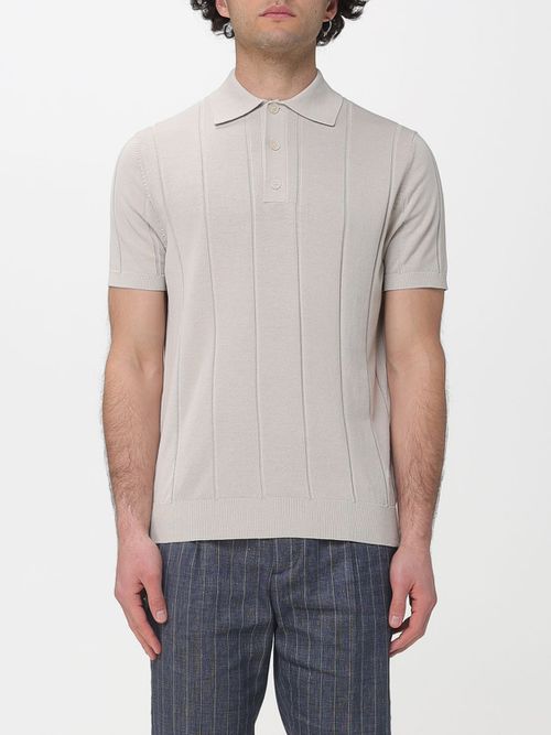 Polo Shirt Men color Beige