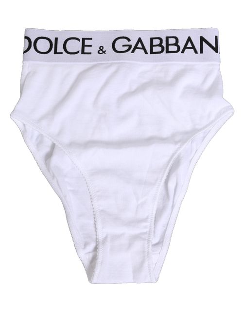 Cotton Stretch High Waist Bodysuit — White