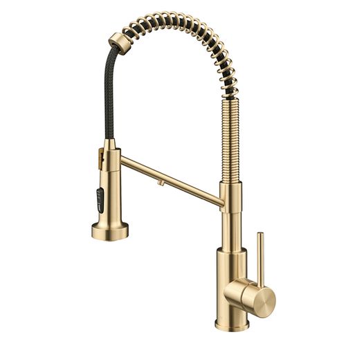 Bolden 2-in-1 Commercial Style Pull-Down Single Handle Water Filter Kitchen Faucet for Reverse Osmosis or Water Filtration System - Spot free an