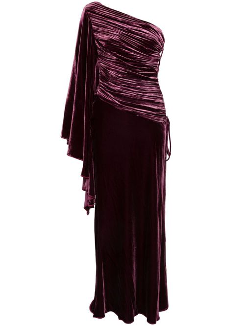 Yolanda velvet maxi dress - Purple