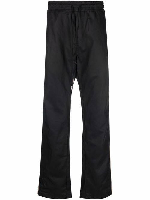Side stripe track trousers - Black