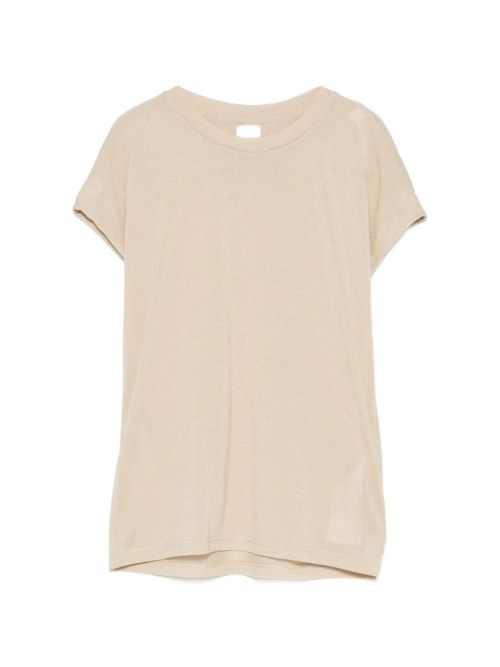Crew-Neck Short-Sleeves T-Shirt — Cream