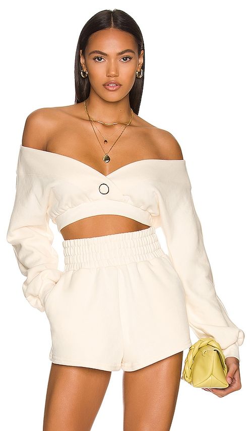 Camila Coelho PULLOVER & SWEATSHIRTS KENZIE in Ivory. Größe XS. Also in