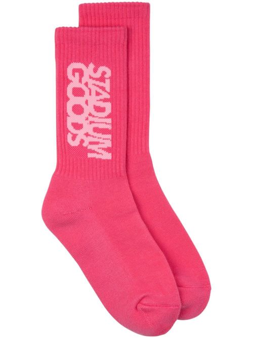 Crew-knit "Pink" socks