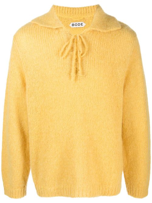 Alpine lace-up jumper - Yellow