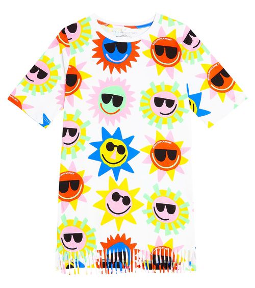 Stella McCartney Kids Printed cotton sweatshirt and shorts
