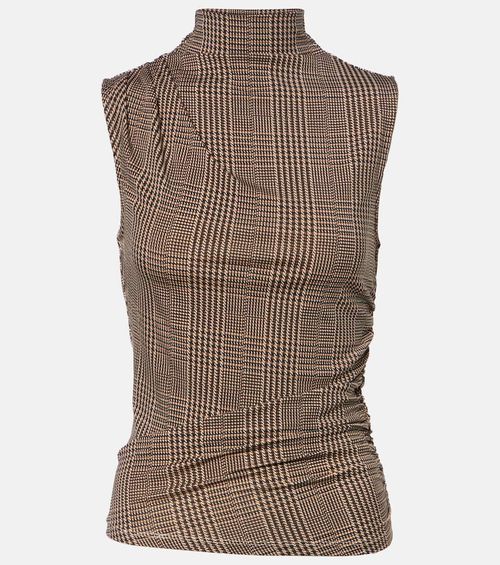 Mylie houndstooth jersey top