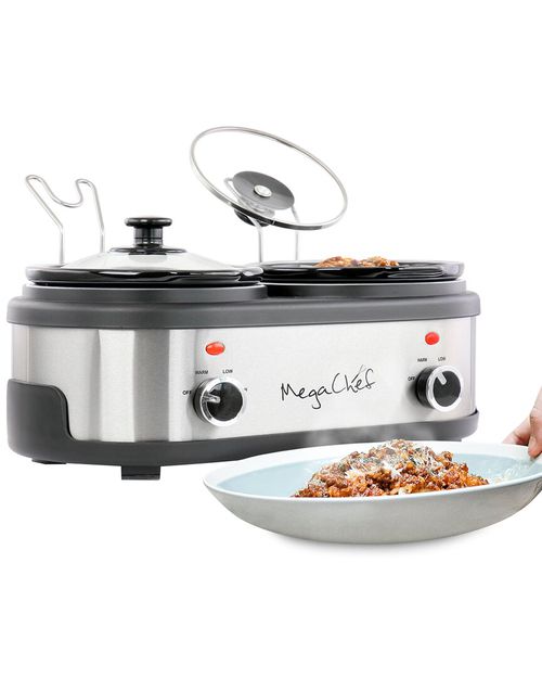 Dual 1.5Qt Crock Buffet Slow Cooker