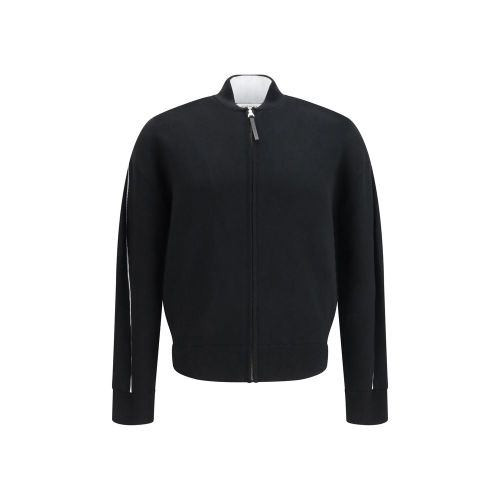 Wool-Blend Cardigan — Black