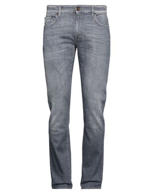 Man Jeans Charcoal Size 31 Cotton, Elastane