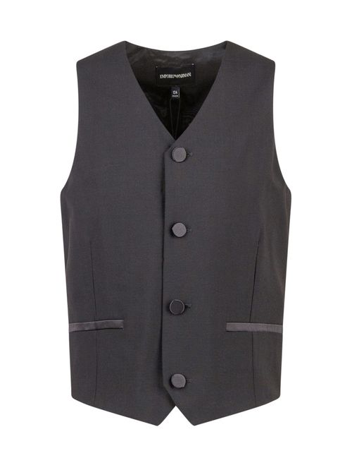Kids Black Solid Blazer