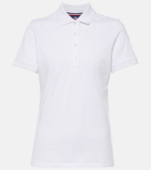 Agathe cotton-blend polo shirt