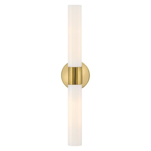 Bright Brass LED Bathroom Vanity Light from the Shea Collection