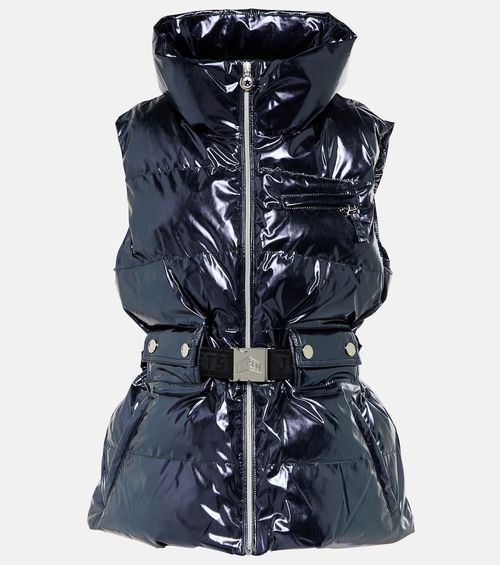 Clara Met metallic puffer vest