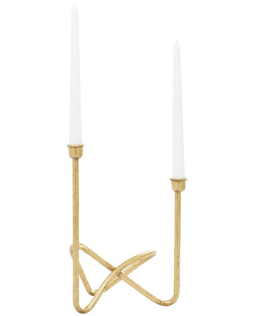 CosmoLiving by Cosmopolitan Cosmoliving By Cosmopolitan Contemporary Solid  Metal Candelabra