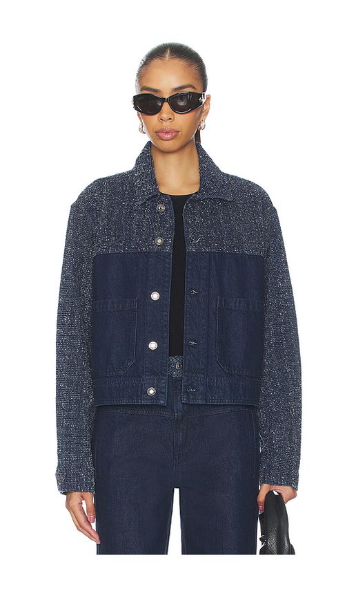 Favorite Daughter The Leave An Impression Jacket in Blue. L. Also in M