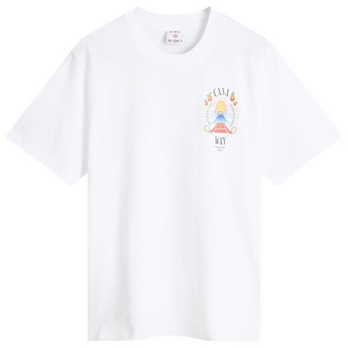 Men's Casa Way Mountain Printed T-Shirt White