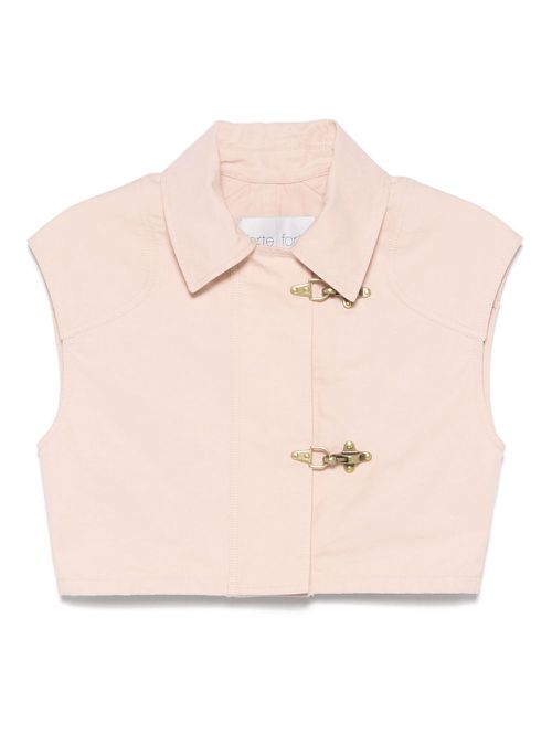 Forte Forte poplin waistcoat - Pink