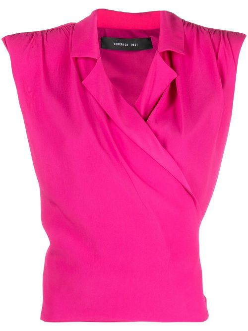 Shoulder pad tank top - Pink