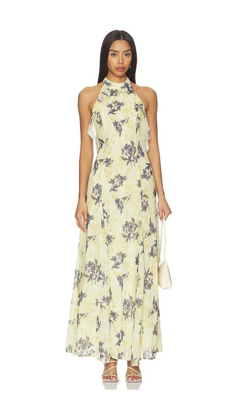 & Reckless Portia Open Back Maxi Dress in Multi. - XS also in S, M