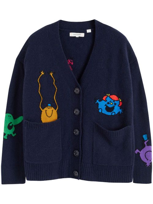 Chinti & Parker x Mr. Mens & Little Miss Cardigan - Blau