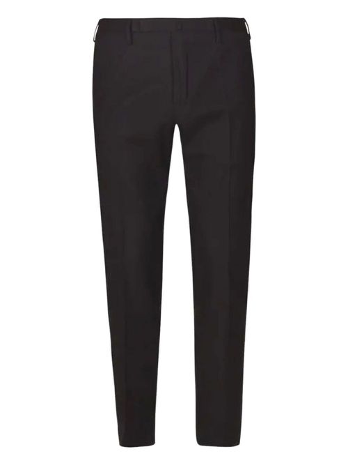 Incotex pressed-crease trousers - Black