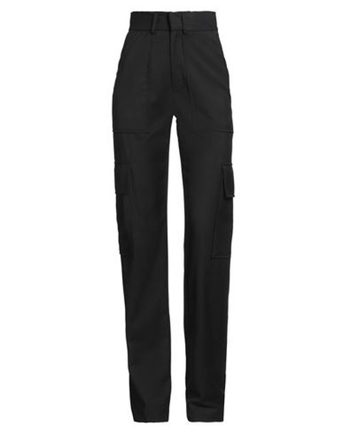 Woman Pants Black Size 2 Polyurethane, Polyester