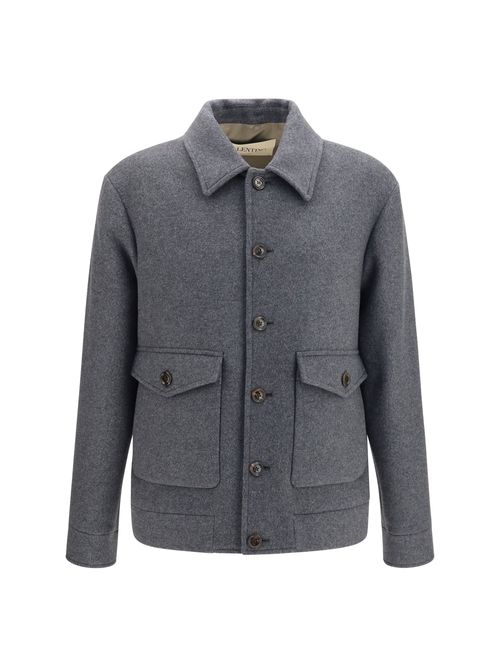 Wool and Cashmere Jacket — Gray