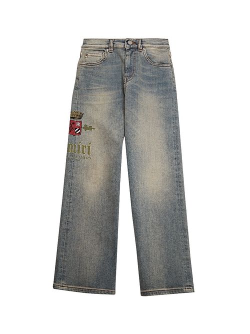 Little Kid's & Kid's Logo Straight-Leg Jeans - Antique Indigo