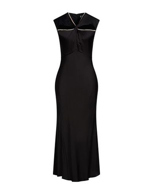 Woman Maxi dress Black Size 10 Viscose