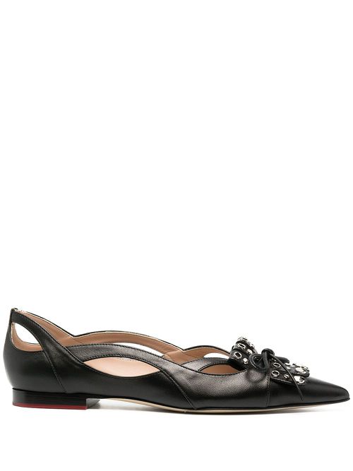 X Paula Cademartori ballerina shoes - Black