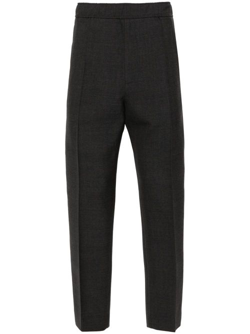 Wool tapered trousers - Grey