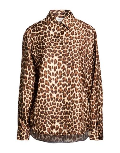 P. a.r. o.s. h. Woman Shirt Beige Size L Silk