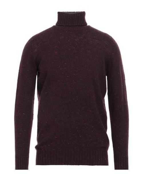 Man Turtleneck Plum Size 36 Virgin Wool, Cashmere, Polyamide
