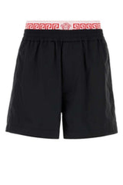 Nylon Bermuda Shorts — Black