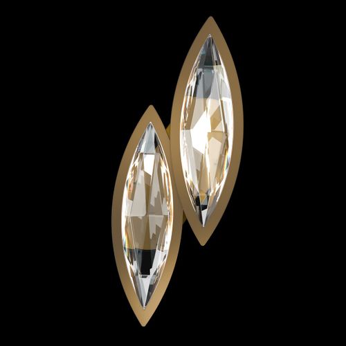 Aged Brass LED Wall Sconce from the Marchesa Collection