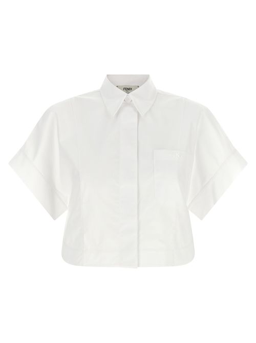 Cotton Poplin Blouse — White