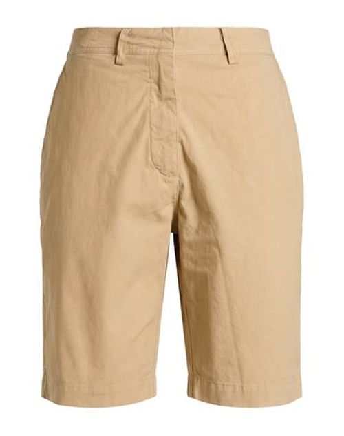 Woman Shorts & Bermuda Shorts Beige Size 12 Cotton, Elastane