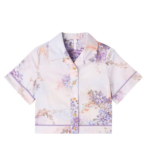 Cascadian floral cotton poplin shirt