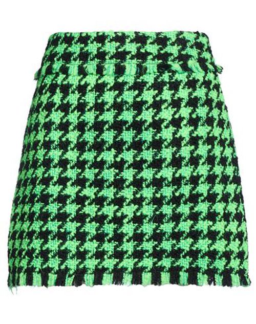 Woman Mini skirt Green Size 4 Wool, Polyamide