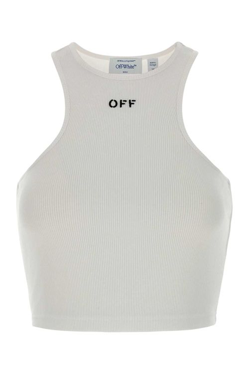 Stamp Tank Top — White