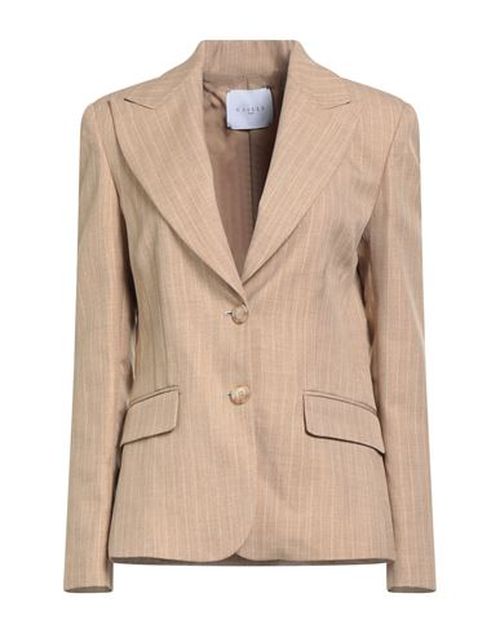 Woman Blazer Sand Size 4 Polyester, Elastane