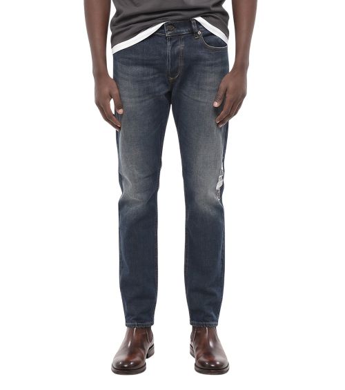 Blue Mid Rise Jeans